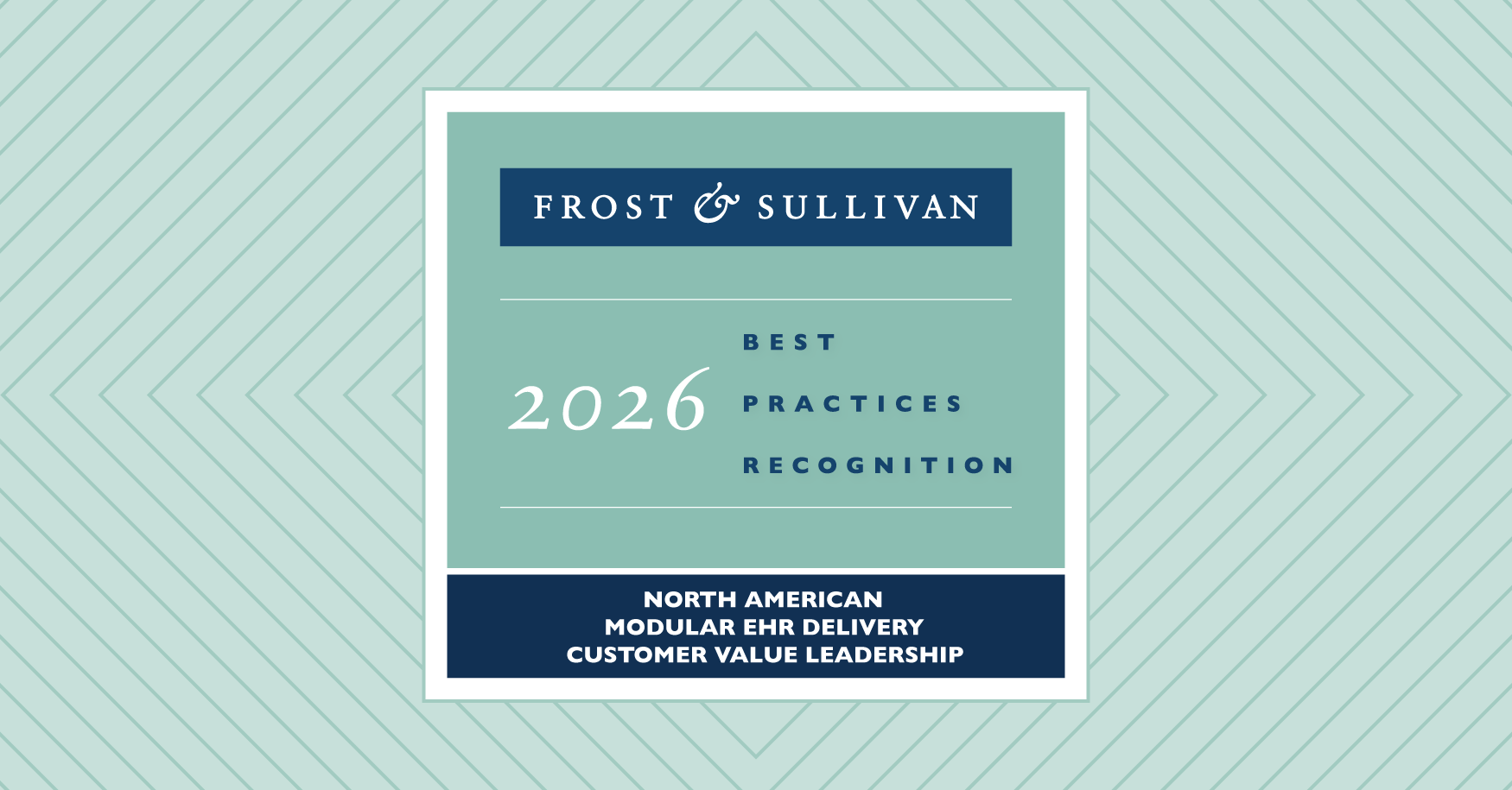 Frost & Sullivan Recognition